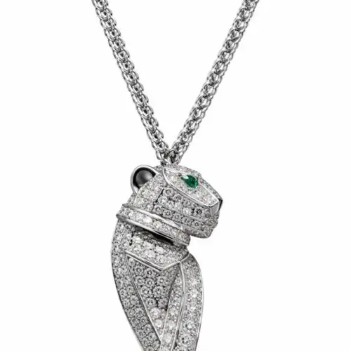 18ct White Gold Panther Pendant