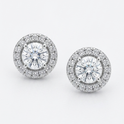 Diamond studded 18K earings