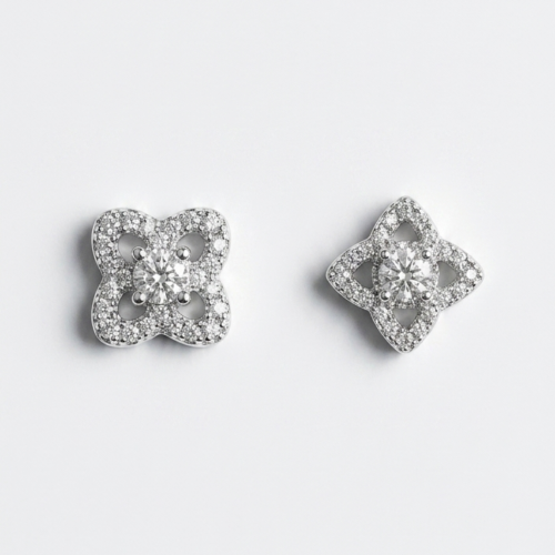 18k diamond earrings