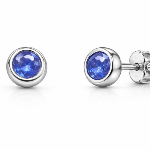 18K Tanzanite studded earings